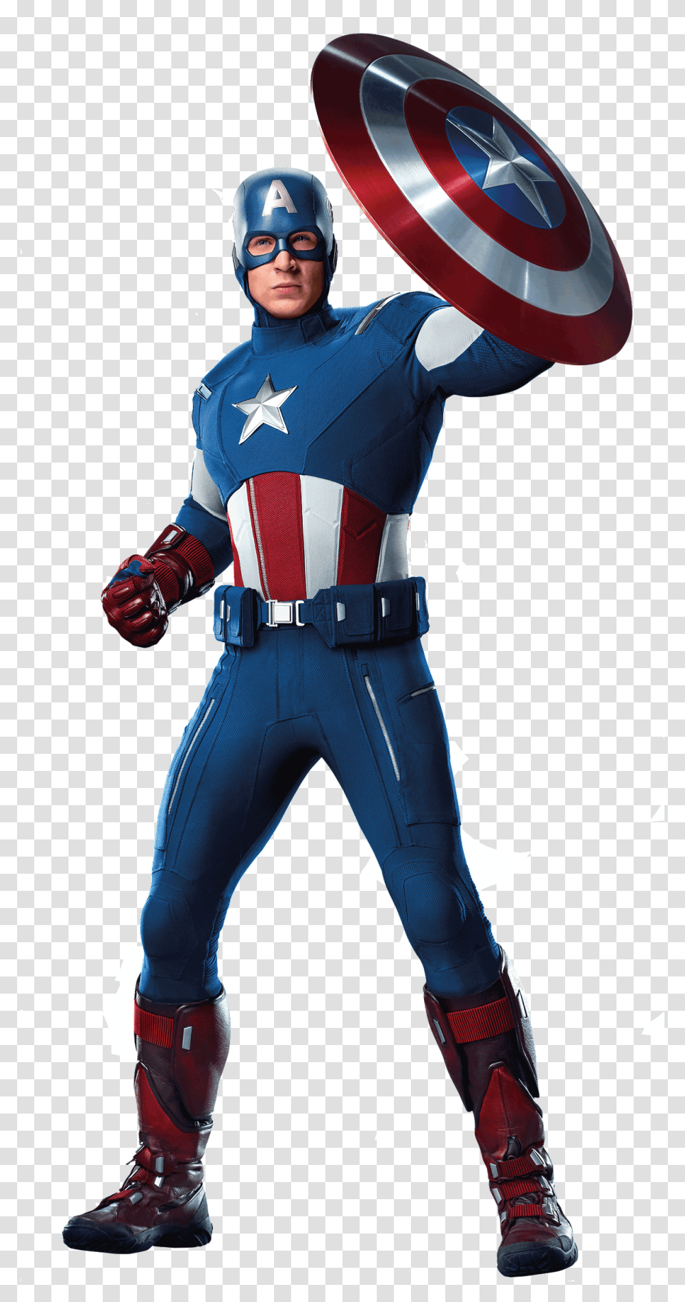 Captain America Team Avengers 2012 Captain America, Costume, Person, People Transparent Png