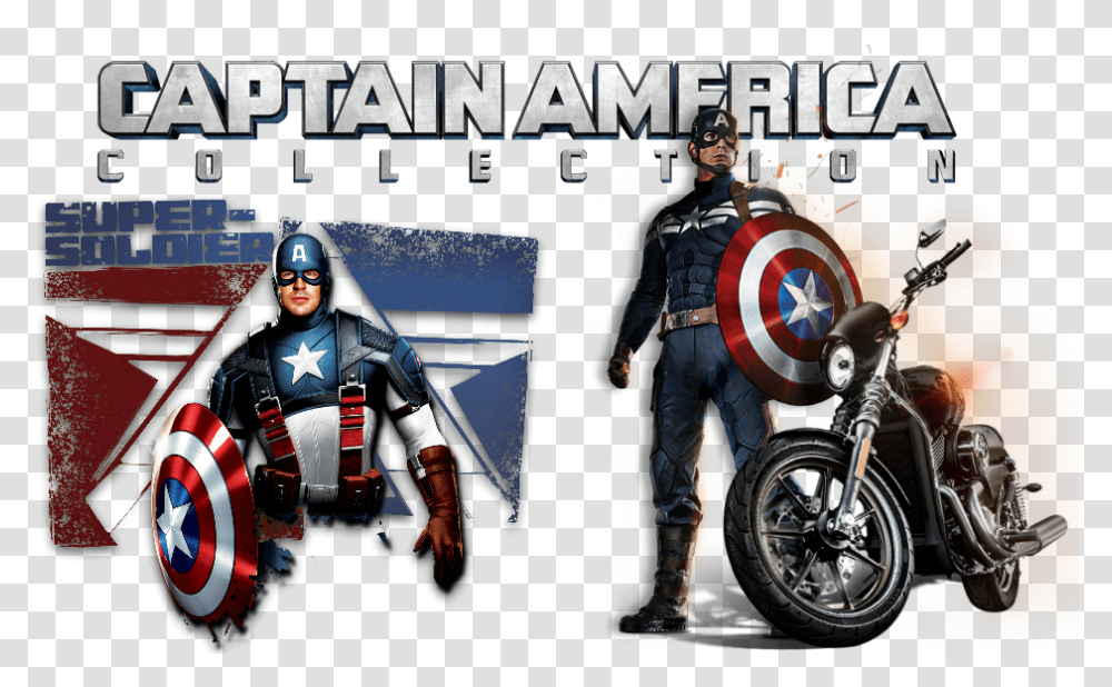 Captain America The First Avenger, Motorcycle, Vehicle, Transportation, Person Transparent Png
