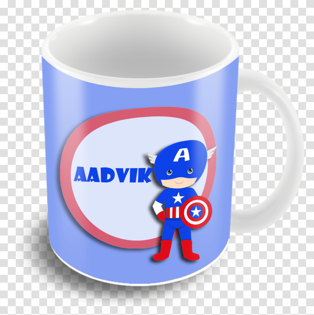 Captain America Theme Mug, Coffee Cup, Tape, Latte, Beverage Transparent Png