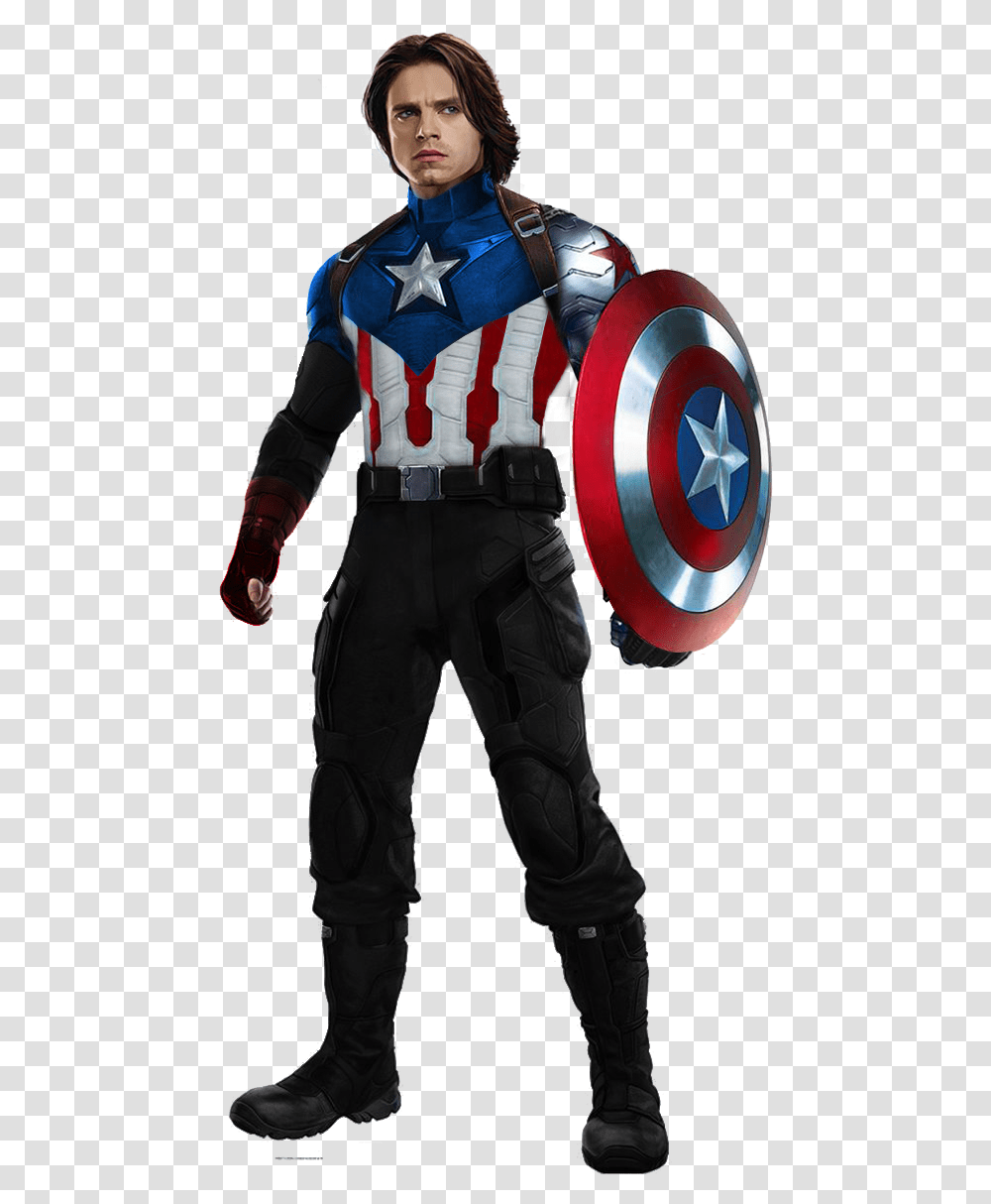 Captain America With Metal Arm New Captain America Mcu, Costume, Person, People Transparent Png