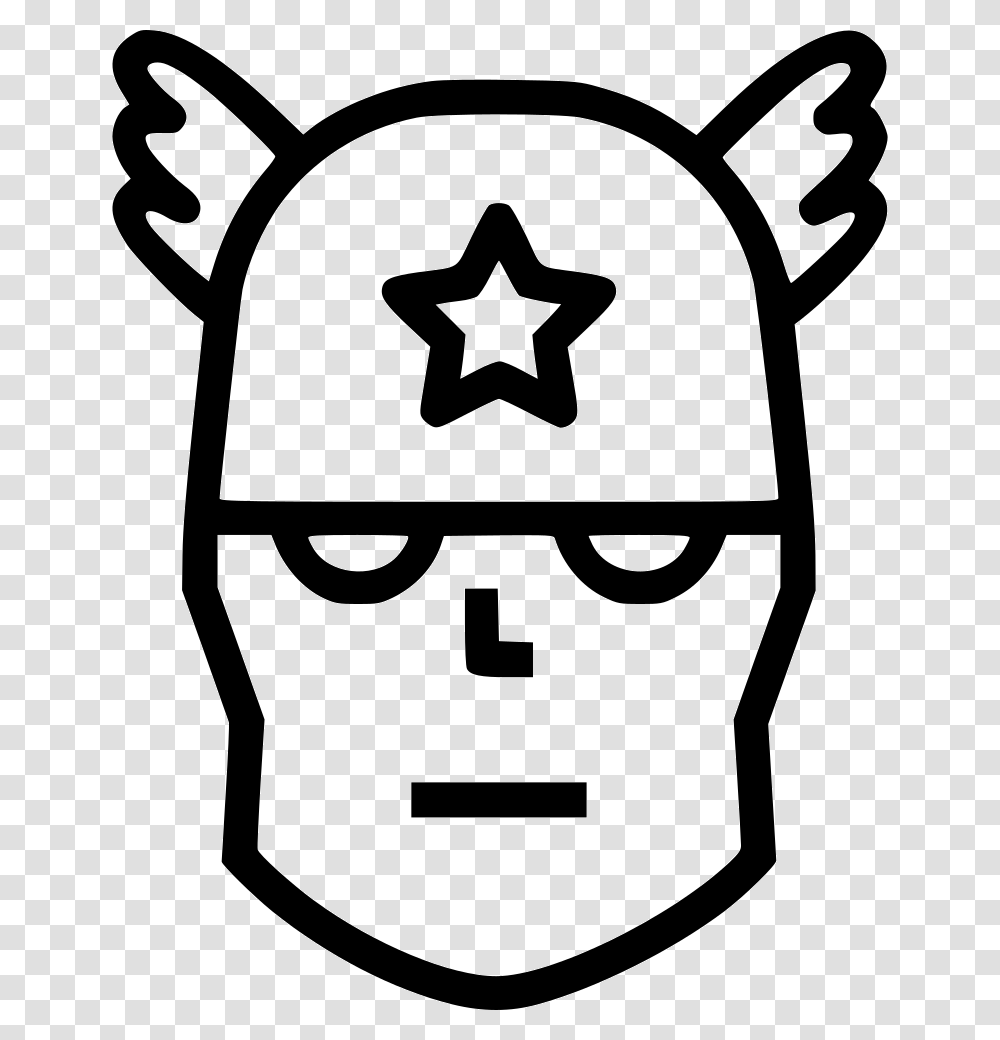 Captain American Humanoid Superhero Topi Icon, Stencil, Recycling Symbol, First Aid Transparent Png