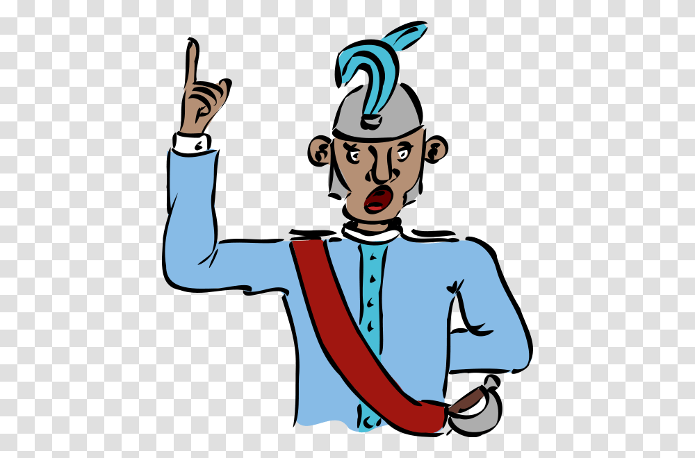 Captain And Spyglass Clipart For Web, Person, Human, Performer, Bird Transparent Png