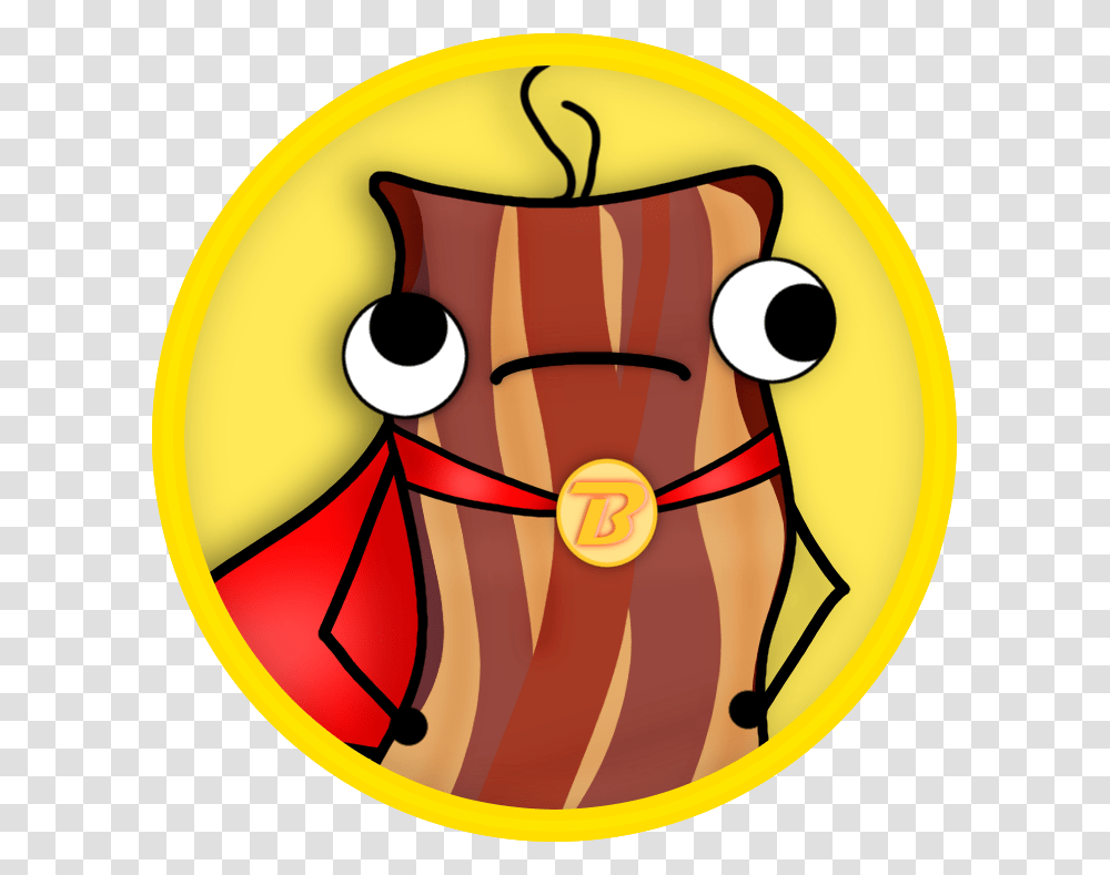 Captain Bacon By Owlwishes Oak Animated Bacon, Label, Plant, Food Transparent Png