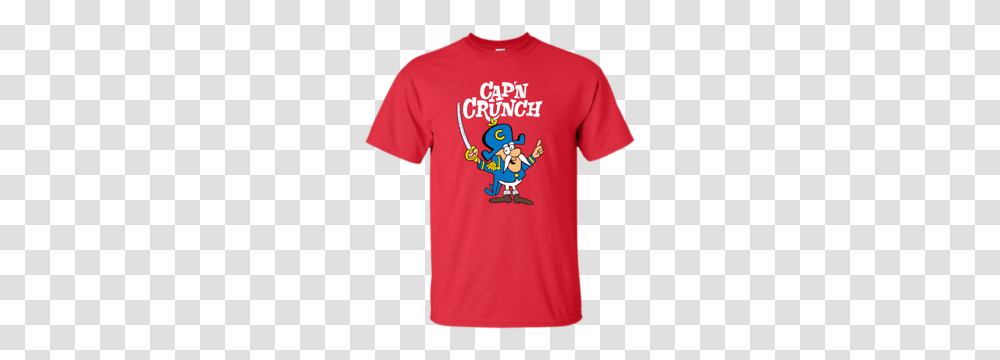 Captain Crunch Breakfast Cereal Mascot Sailor Cartoon T, Apparel, T-Shirt, Mammal Transparent Png