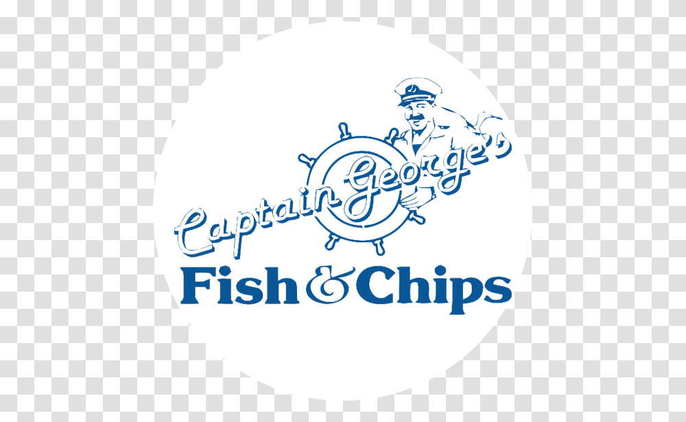 Captain Georges Fish And Chips, Logo, Trademark, Badge Transparent Png