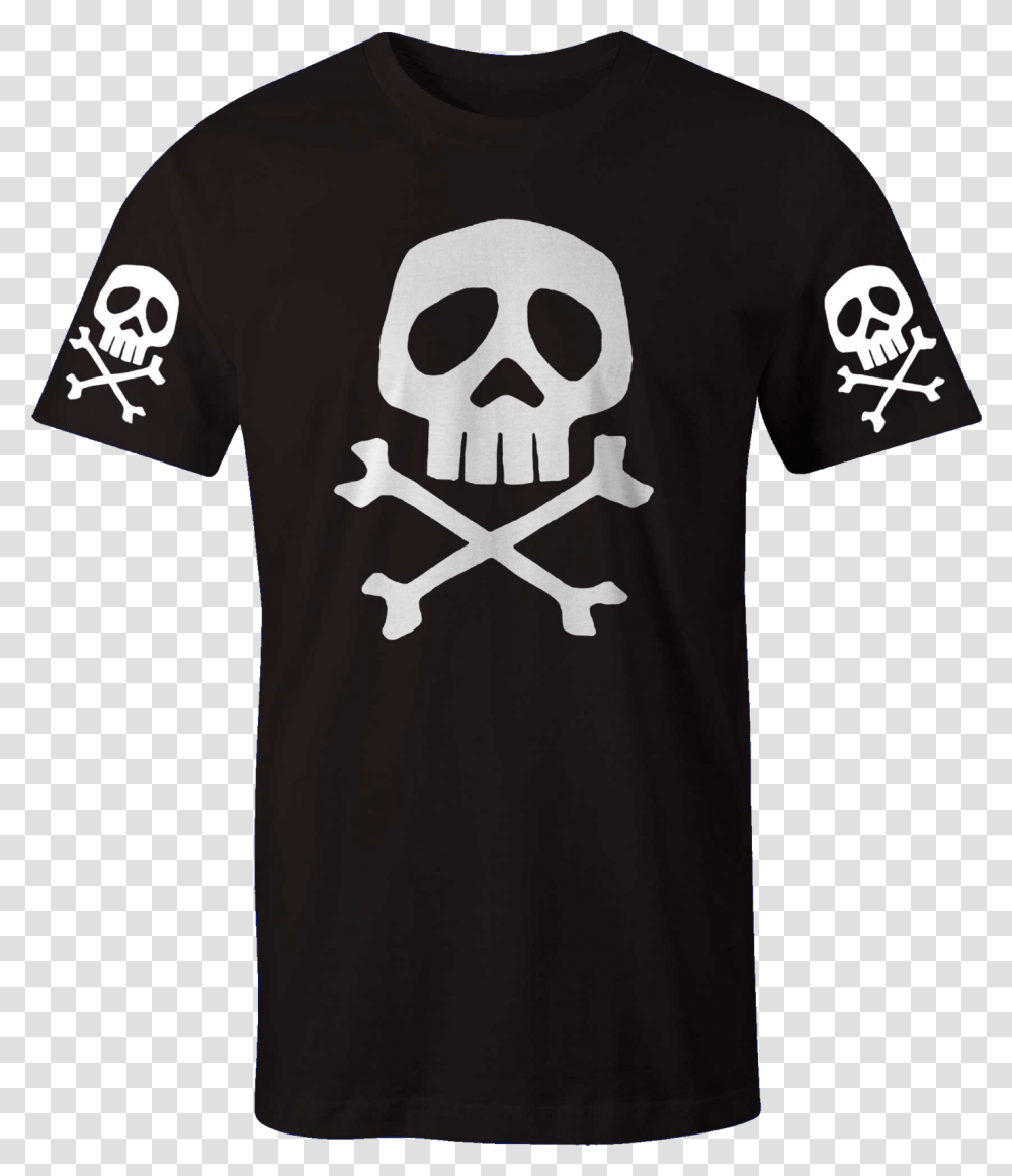 Captain Harlock Skull And Crossbones, Apparel, T-Shirt Transparent Png