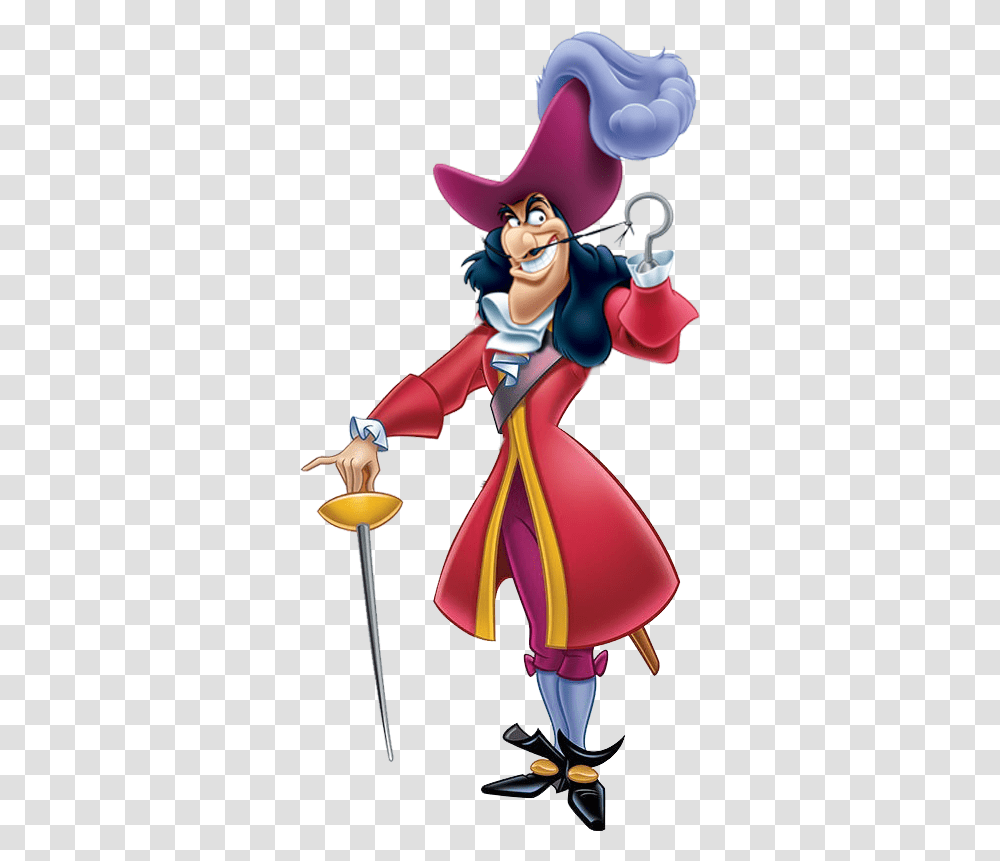 Captain Hook Capitan Hook Peter Pan, Toy, Performer, Book, Crowd Transparent Png