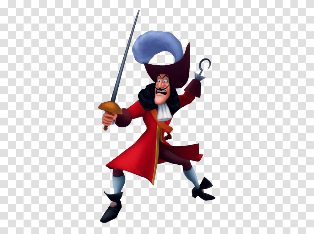 Captain Hook Disney Animated Characters Captain, Person, Human, Performer, People Transparent Png