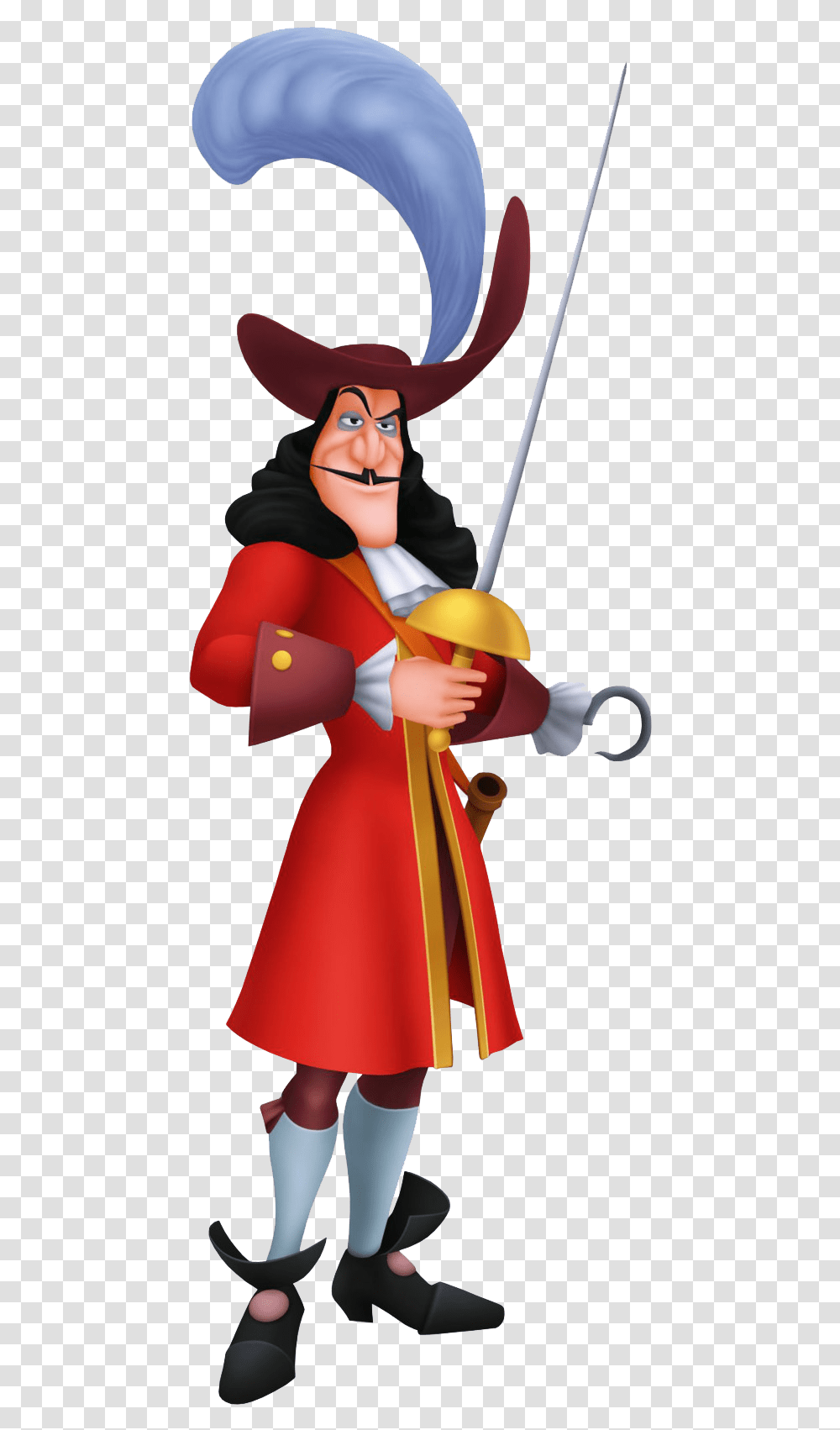 Captain Hook File Download Free All Captain Hook Kingdom Hearts, Person, Clothing, Costume, Figurine Transparent Png