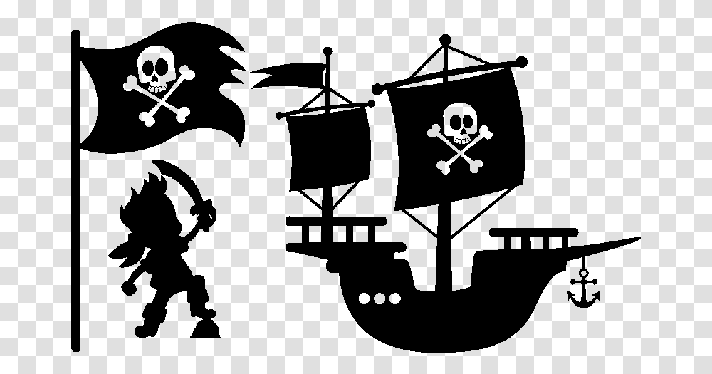 Captain Hook Piracy Logo, Gray, World Of Warcraft Transparent Png