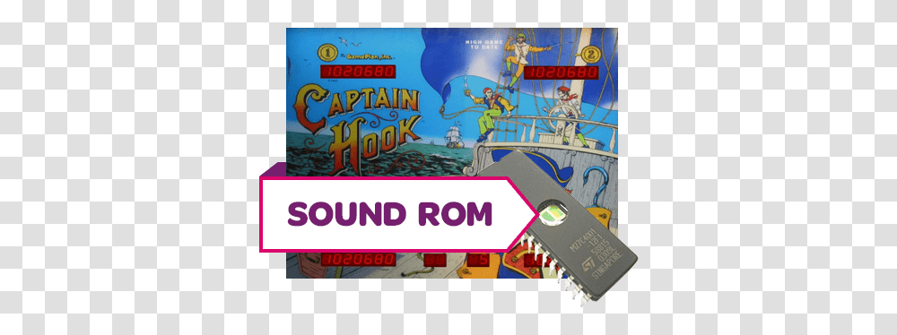 Captain Hook Sound Rom Horizontal, Person, Human, Electronics, Electronic Chip Transparent Png