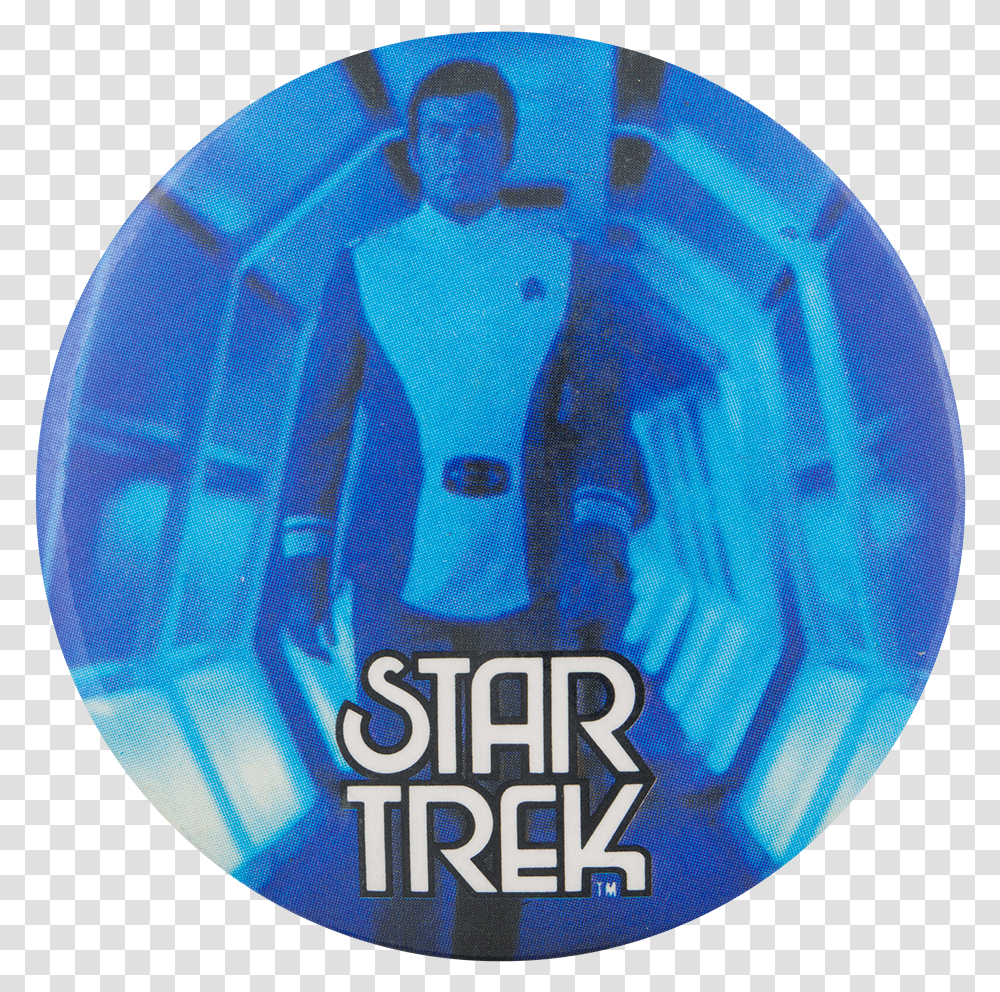 Captain Kirk Blue Star Trek Entertainment Button Museum Circle, Logo, Trademark, Soccer Ball Transparent Png