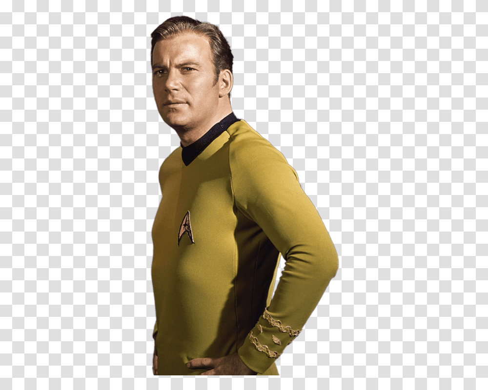 Captain Kirk James T Kirk, Sleeve, Apparel, Long Sleeve Transparent Png
