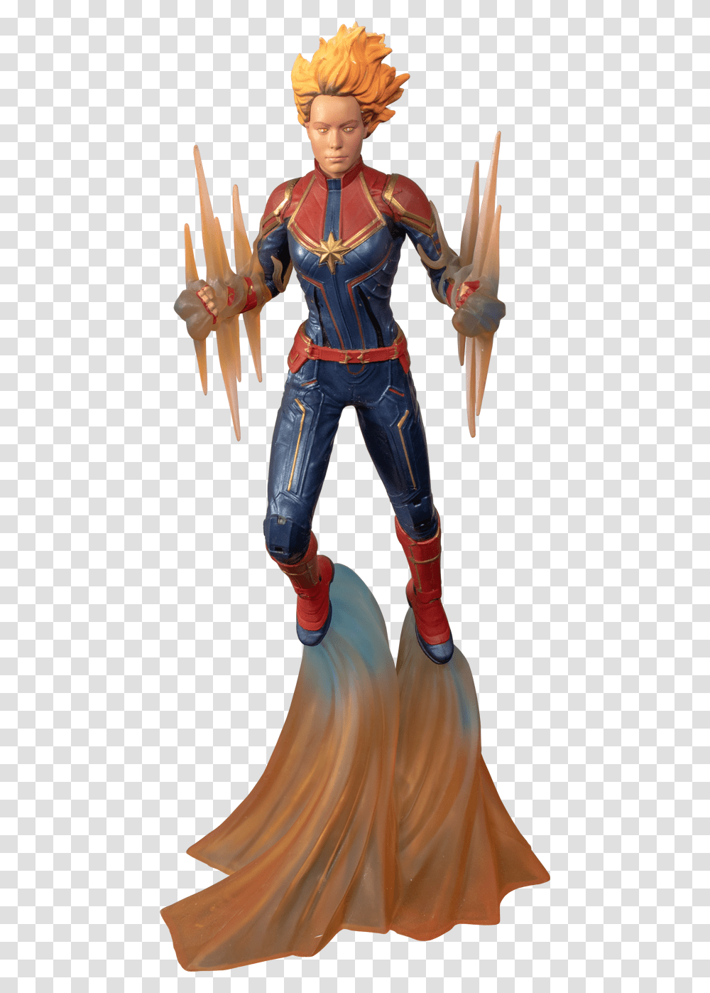 Captain Marvel Captain Marvel Diamond Select Gallery, Person, Costume, Performer Transparent Png