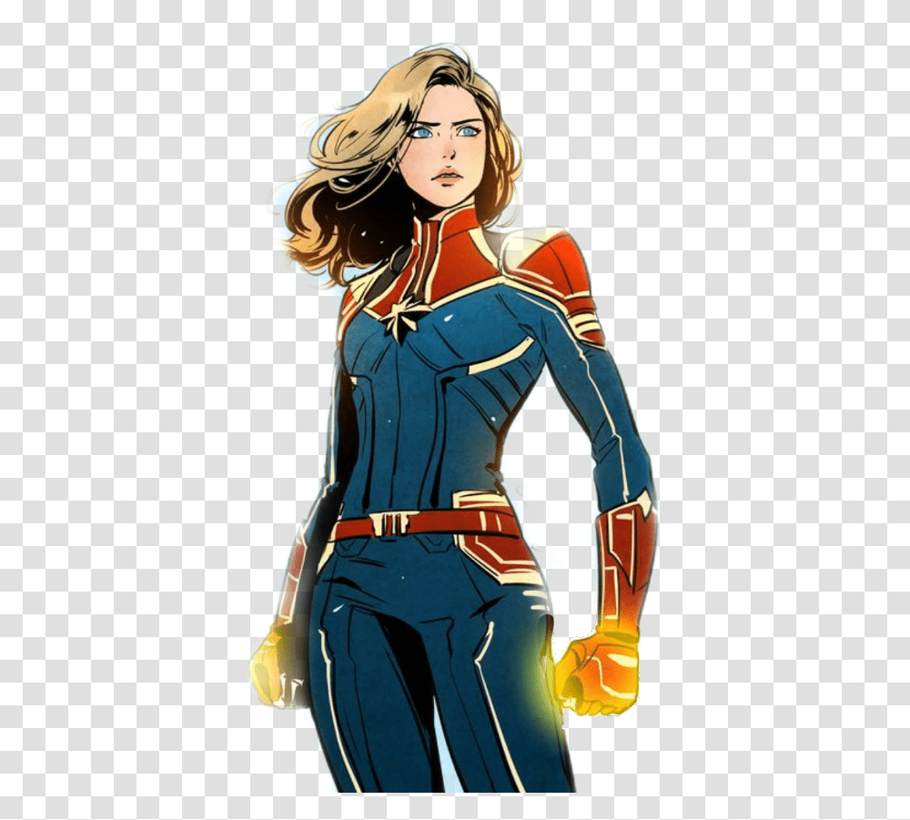 Captain Marvel Captainmarvel Cap Freetoedit, Person, Comics, Book Transparent Png