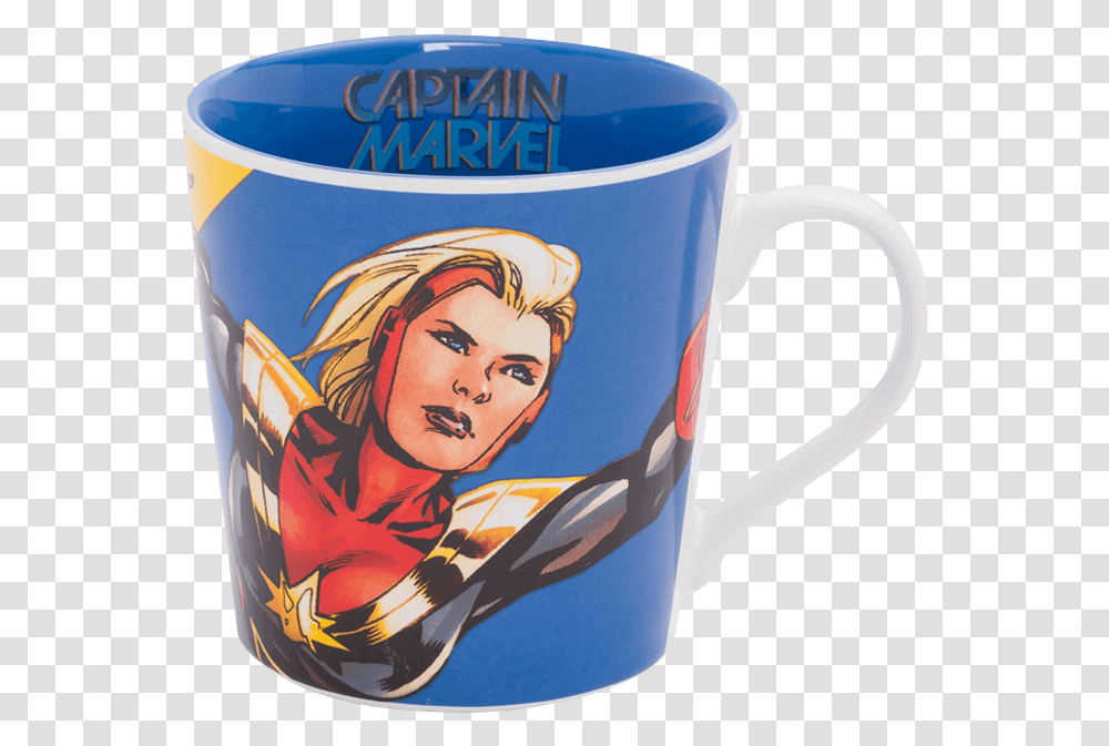 Captain Marvel Ceramic Mug Captain Marvel Mug, Coffee Cup, Person, Human Transparent Png