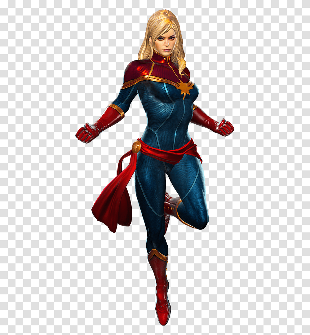 Captain Marvel, Costume, Person, Cape Transparent Png