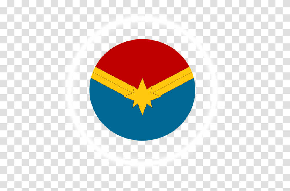 Captain Marvel Emblem, Logo, Trademark, Star Symbol Transparent Png