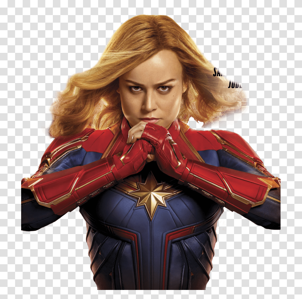 Captain Marvel Free Image, Costume, Person, Human, Hand Transparent Png