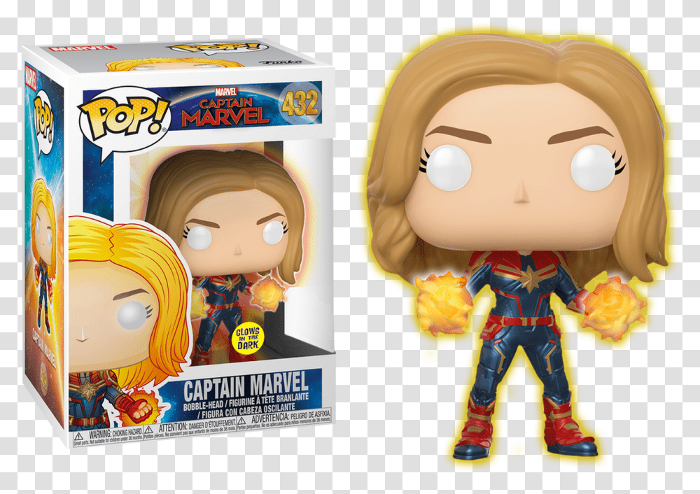 Captain Marvel Funko Pops, Doll, Toy, Barbie, Figurine Transparent Png