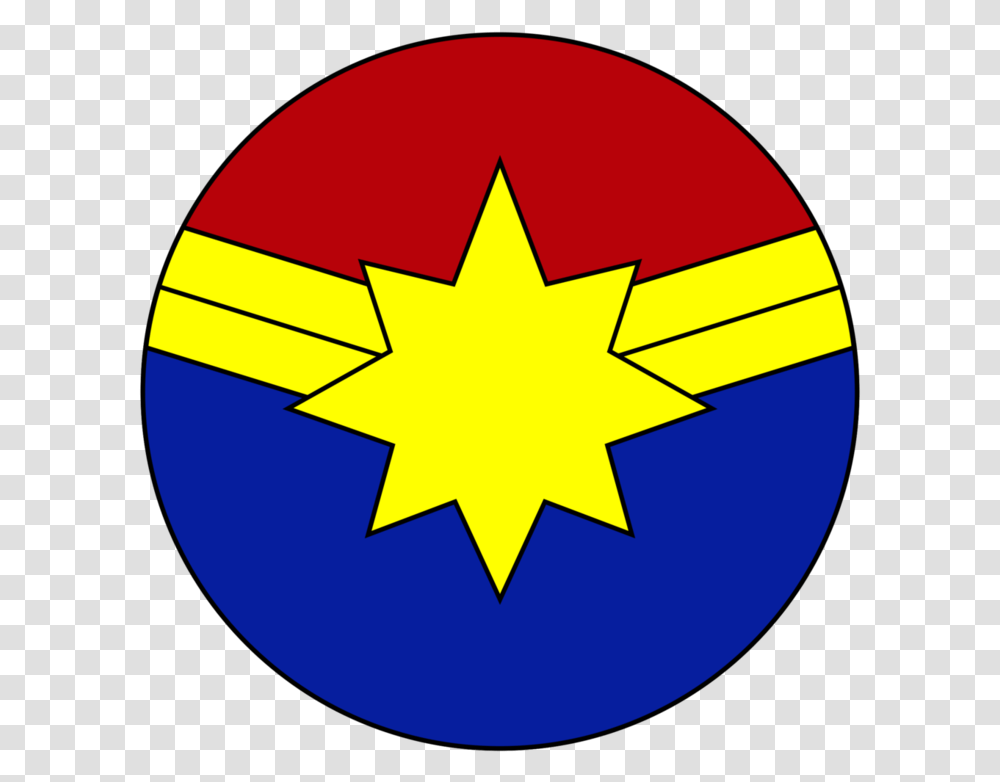 Captain Marvel Logo, Star Symbol, First Aid, Outdoors Transparent Png