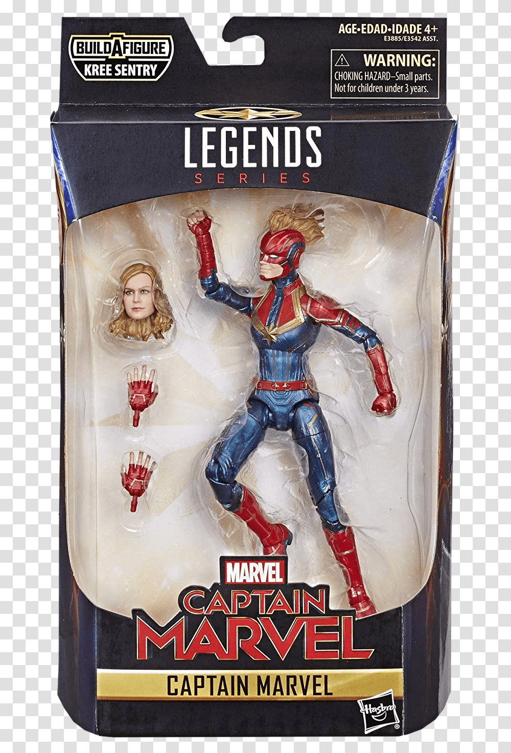 Captain Marvel Marvel Legends Action Figures, Poster, Advertisement, Figurine, Person Transparent Png