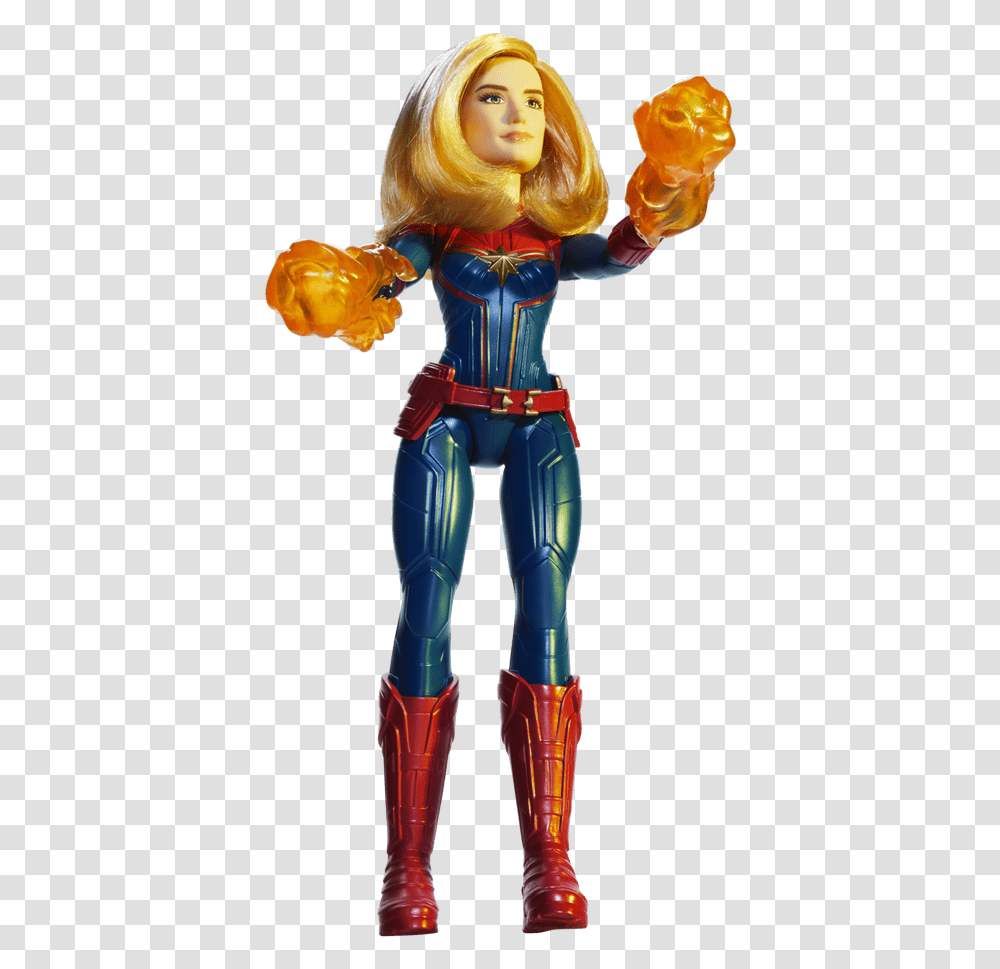 Captain Marvel Movie Cosmic Captain Marvel Doll Captain Marvel Action Dolls, Apparel, Person, Human Transparent Png