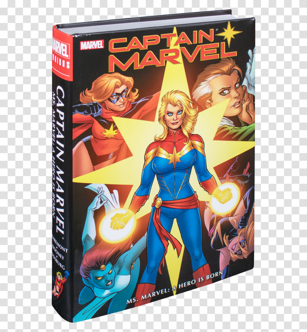 Captain Marvel Ms Marvel A Hero Is Born, Poster, Advertisement, Comics, Book Transparent Png