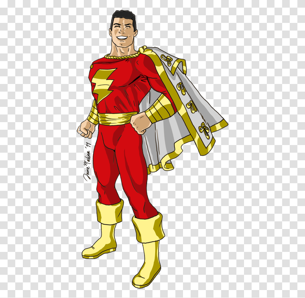 Captain Marvel Shazam, Person, Human, Costume Transparent Png