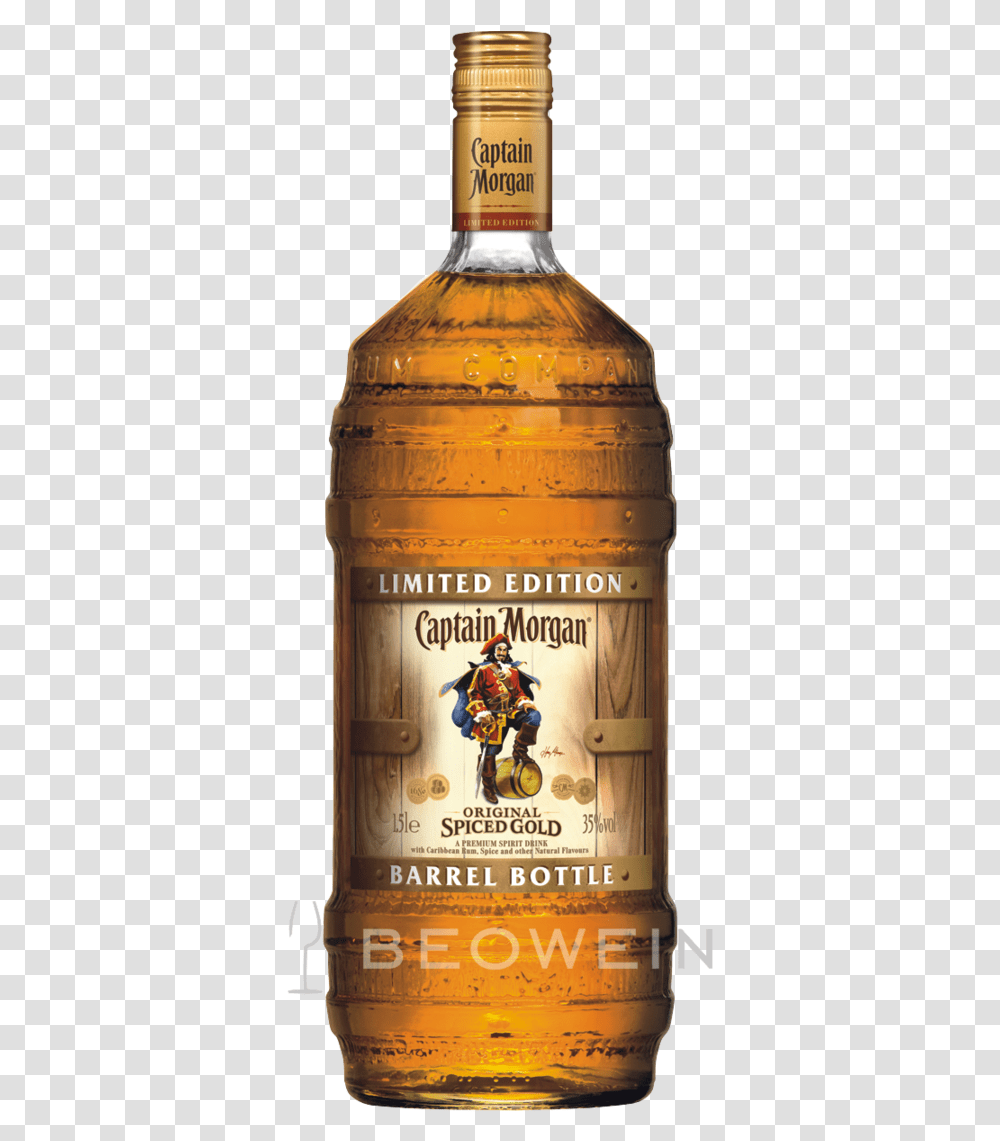Captain Morgan 1 5 Liter, Beverage, Drink, Beer, Alcohol Transparent Png
