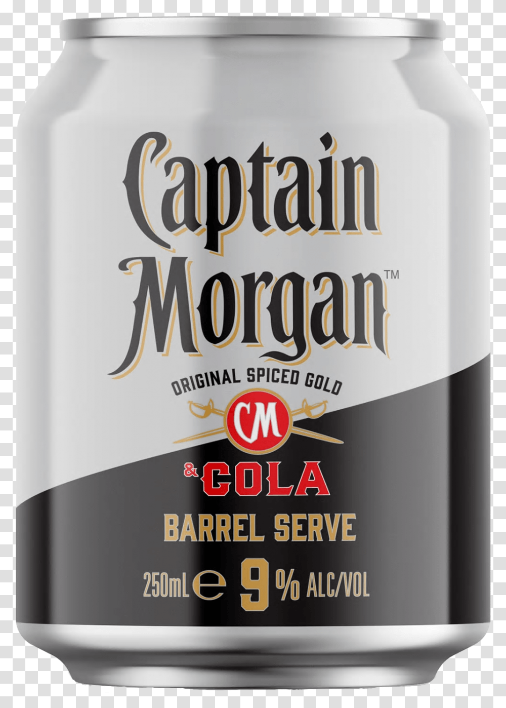 Captain Morgan Barrel Serve, Aluminium, Tin, Can, Alcohol Transparent Png