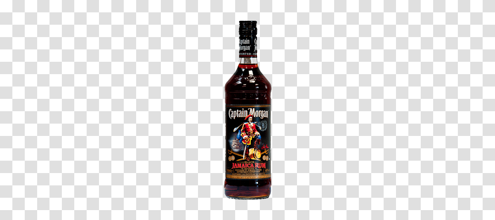 Captain Morgan Black, Liquor, Alcohol, Beverage, Absinthe Transparent Png