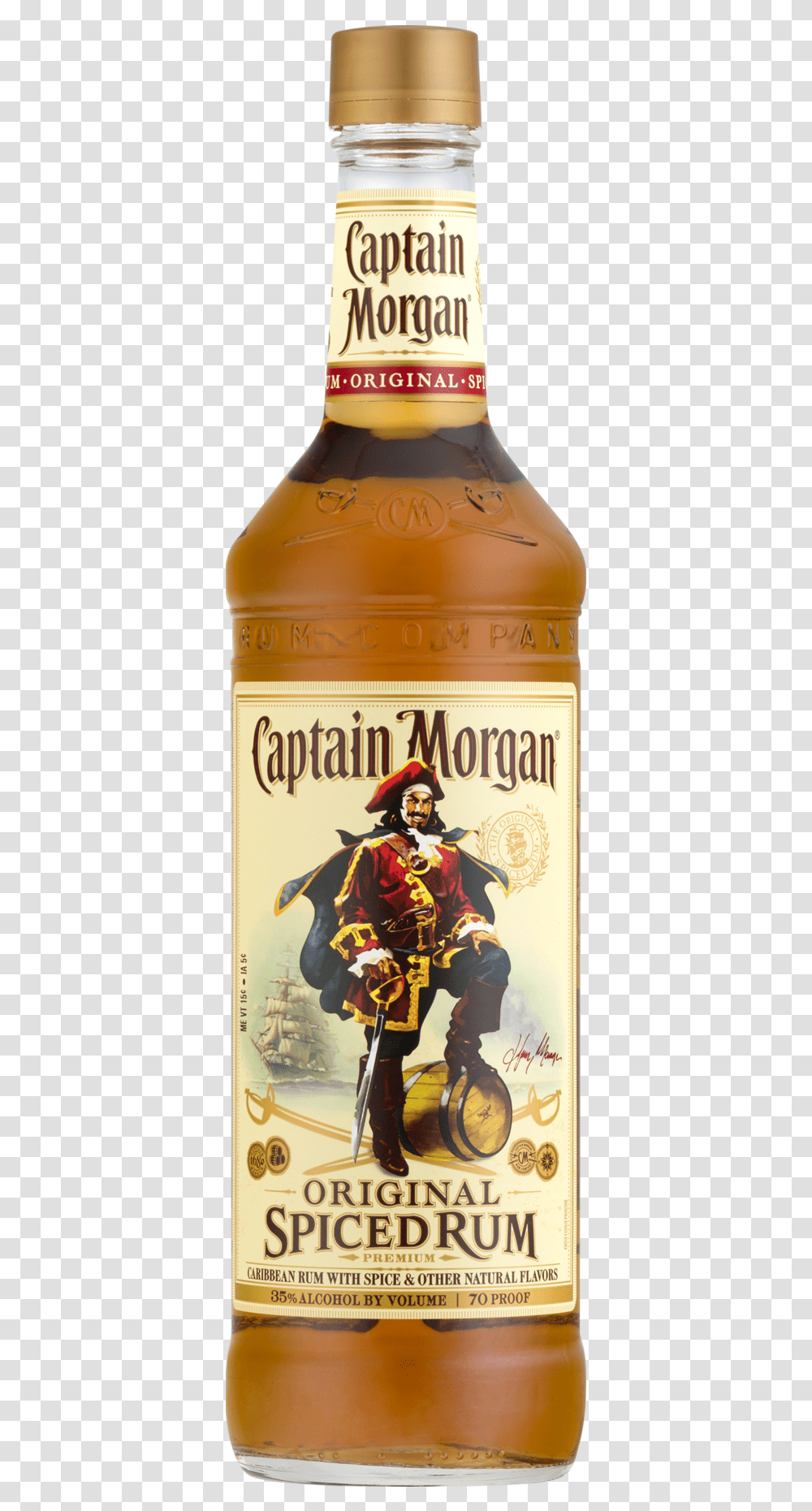 Captain Morgan Bottle Captain Morgan, Liquor, Alcohol, Beverage, Drink Transparent Png