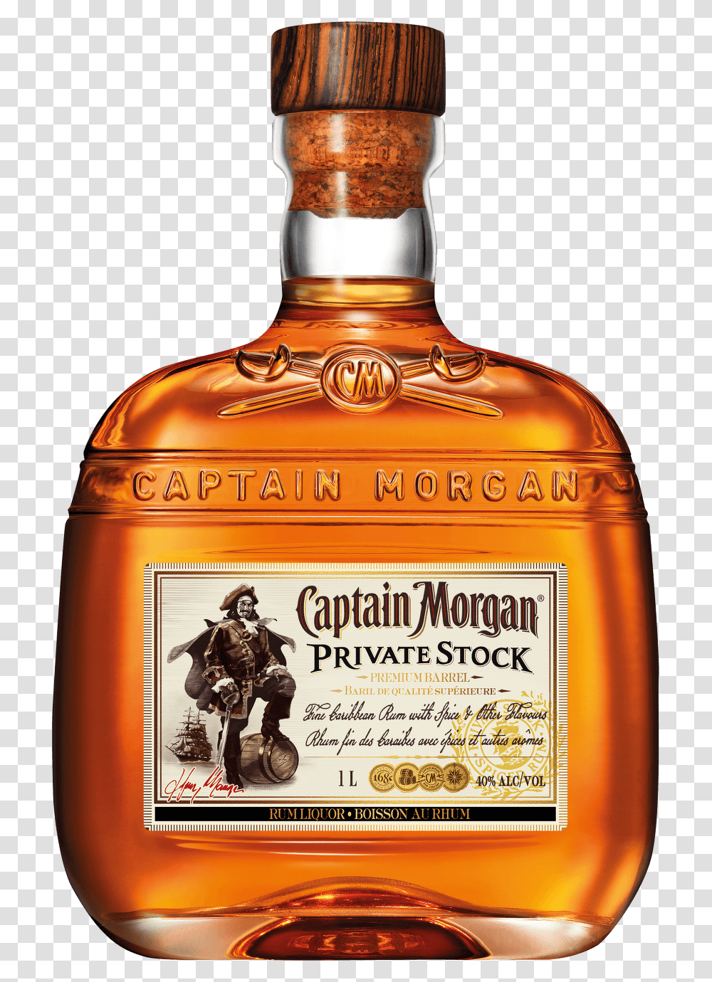 Captain Morgan Private Stock Spiced Rum 750 Ml Captain Morgan Private Stock, Liquor, Alcohol, Beverage, Drink Transparent Png