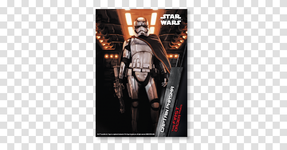 Captain Phasma Tfa First Order Poster Star Wars Dvd 1, Helmet, Apparel, Costume Transparent Png