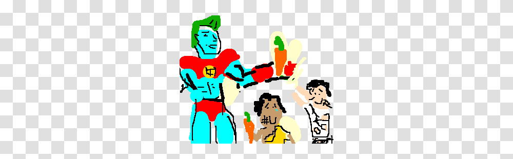 Captain Planet Giving Carrots To Charity, Person, Crowd Transparent Png