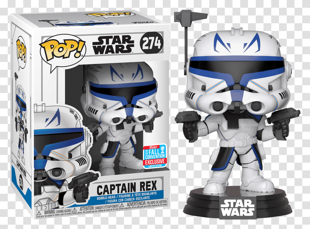 Captain Rex Funko Pop Star Wars Clone Wars, Helmet, Apparel, Robot Transparent Png