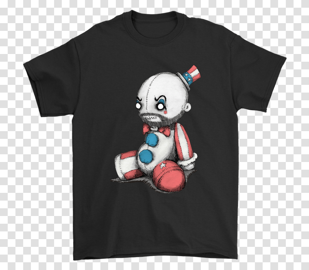 Captain Spaulding Voodoo Doll Shirts Florida Texas T Shirt, Apparel, T-Shirt, Person Transparent Png