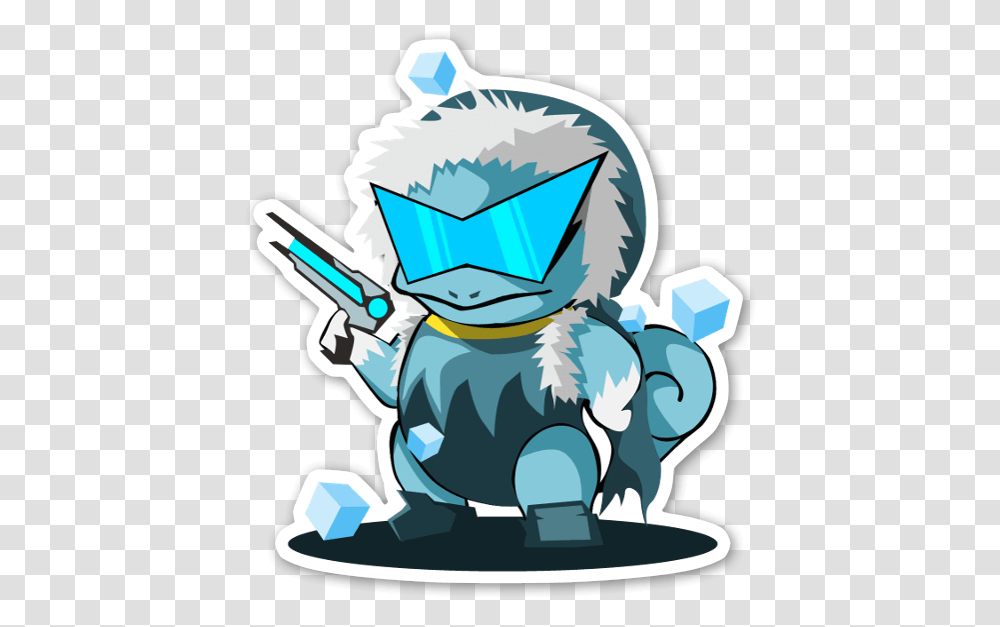 Captain Squirtle Stickerapp Pokemon, Rock, Snow, Outdoors, Crowd Transparent Png