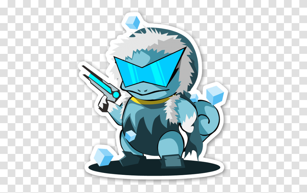 Captain Squirtle Stickerapp Pokemon Rock Snow Outdoors Crowd Transparent Png Pngset Com