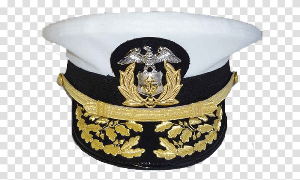 Captains Hat Indian Navy Uniform Cap, Logo, Trademark, Badge Transparent Png