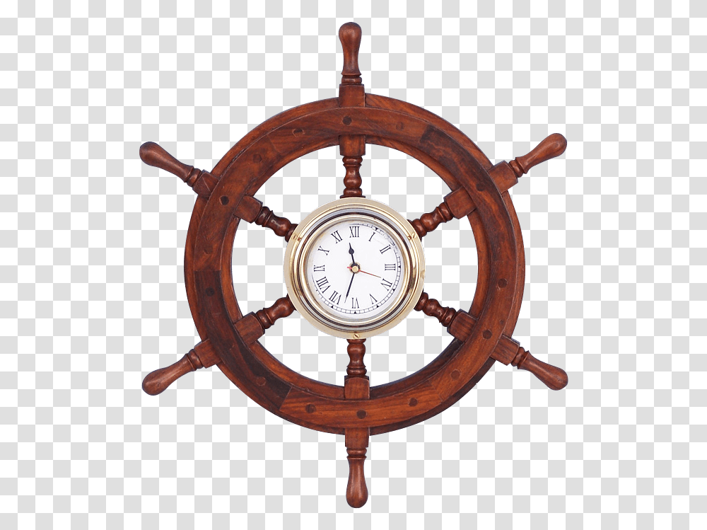 Captains Wheel Wall Clock, Clock Tower, Architecture, Building, Steering Wheel Transparent Png