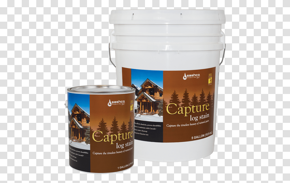 Capture Group 1 Sashco Capture Capture Log Stain, Paint Container, Beer, Alcohol, Beverage Transparent Png