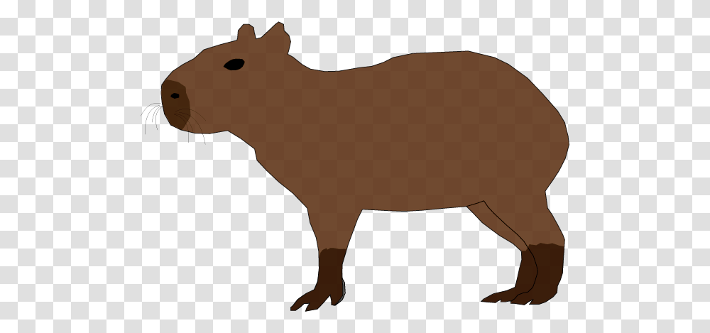 Capybara Clipart Rodent, Bull, Mammal, Animal, Cattle Transparent Png