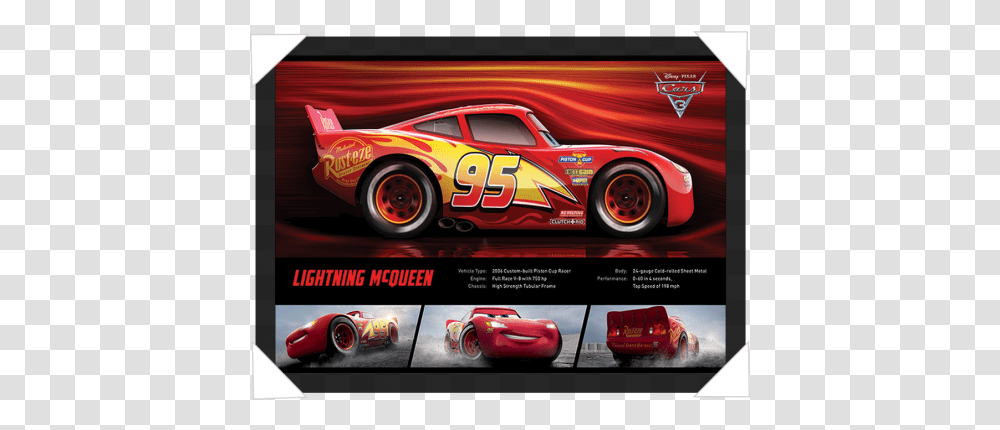 Car 3 Lightning Mcqueen Stats Cars 3 Lightning Mcqueen, Vehicle, Transportation, Race Car, Sports Car Transparent Png