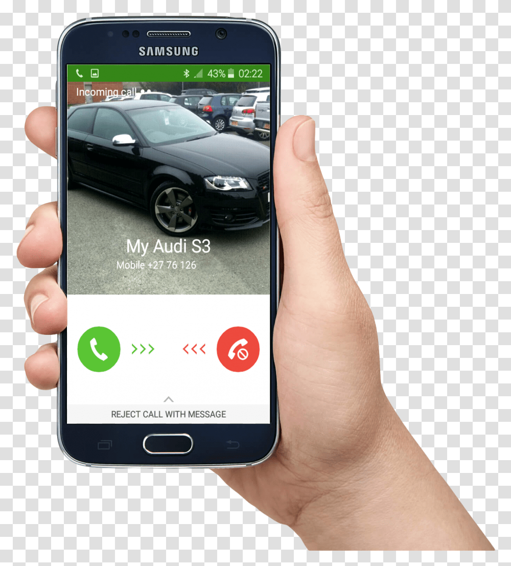 Car Anti Theft Device Hand Holding Smartphone, Person, Human, Wheel, Machine Transparent Png