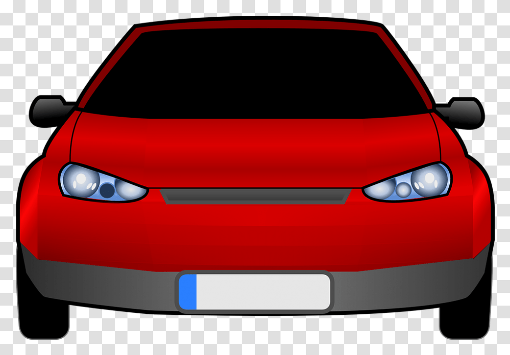 Car Automobile Headlamp Car Clipart Front View, Vehicle, Transportation, Light, Tire Transparent Png