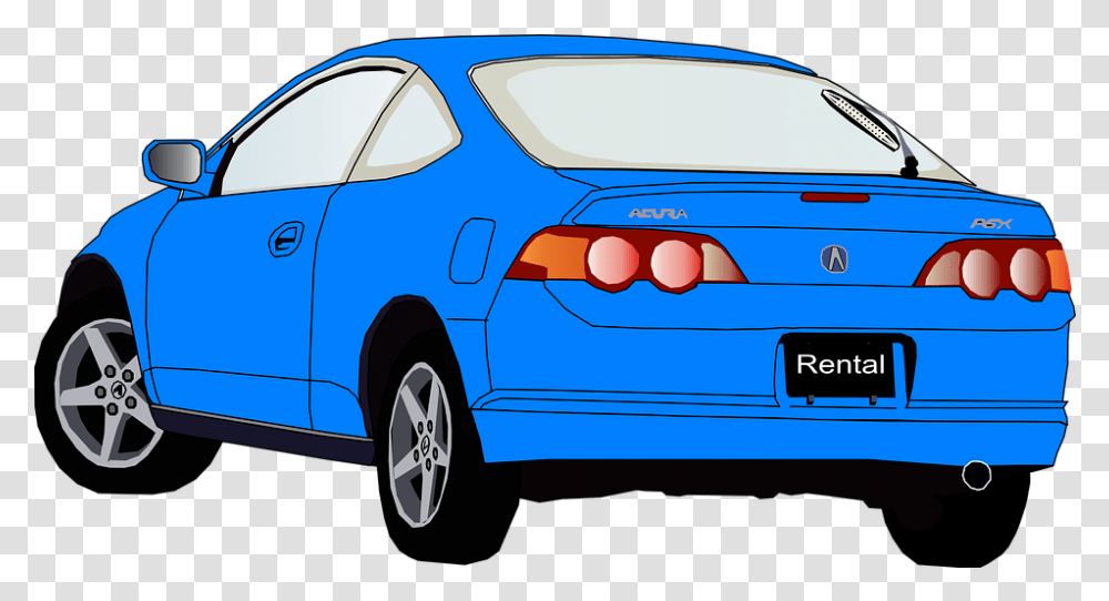 Car Automobile Vehicle Animated Back Of Car, Transportation, Sedan, Bumper, Wheel Transparent Png