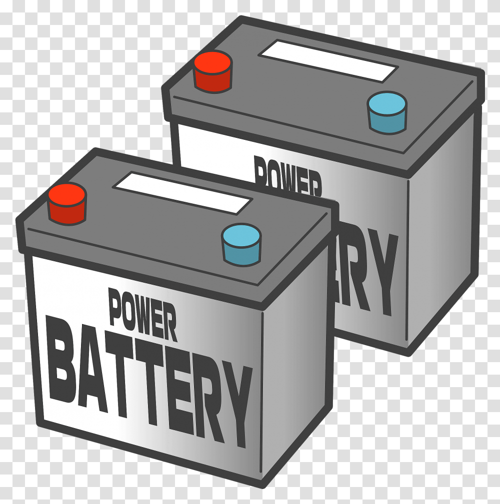 Car Batteries Clipart Free Download Battery, Label, Text, Box, Machine Transparent Png