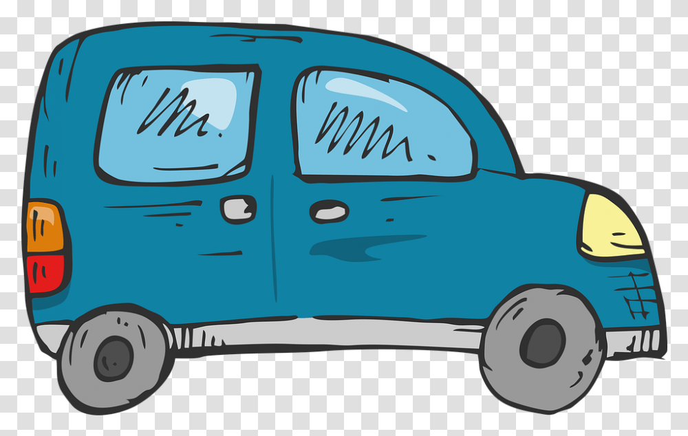 Car Cartoon Illustration Of A Carro, Van, Vehicle, Transportation, Automobile Transparent Png